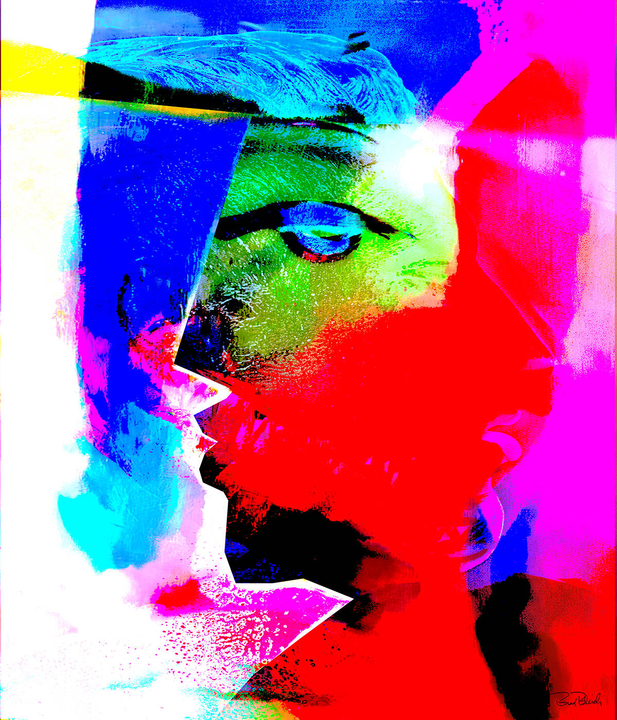 Modern Man Ink on Rag Paper 24X28